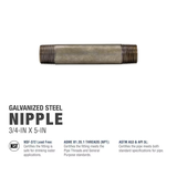 RELIABILT 3/4-in x 5-in Galvanized Nipple