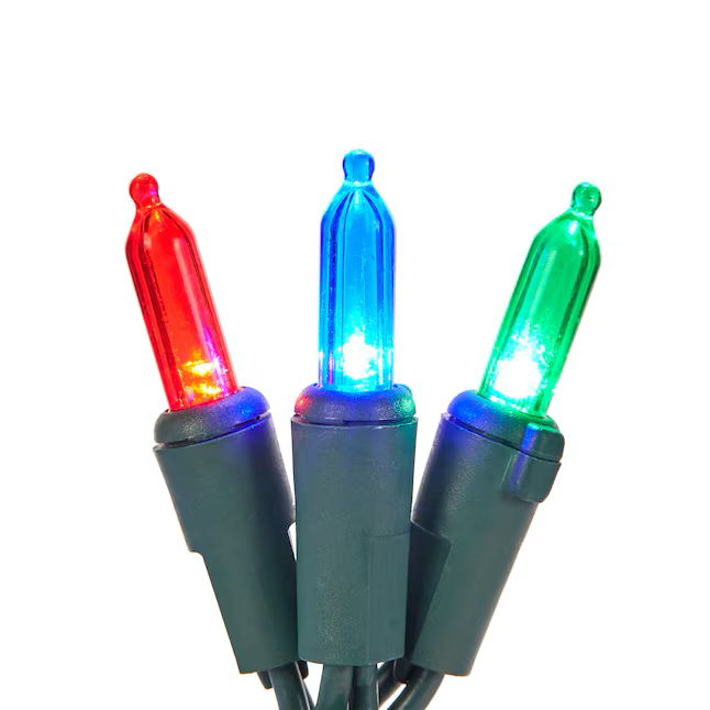 Guirnalda de luces LED navideñas GE StayBright multicolor de 100 unidades