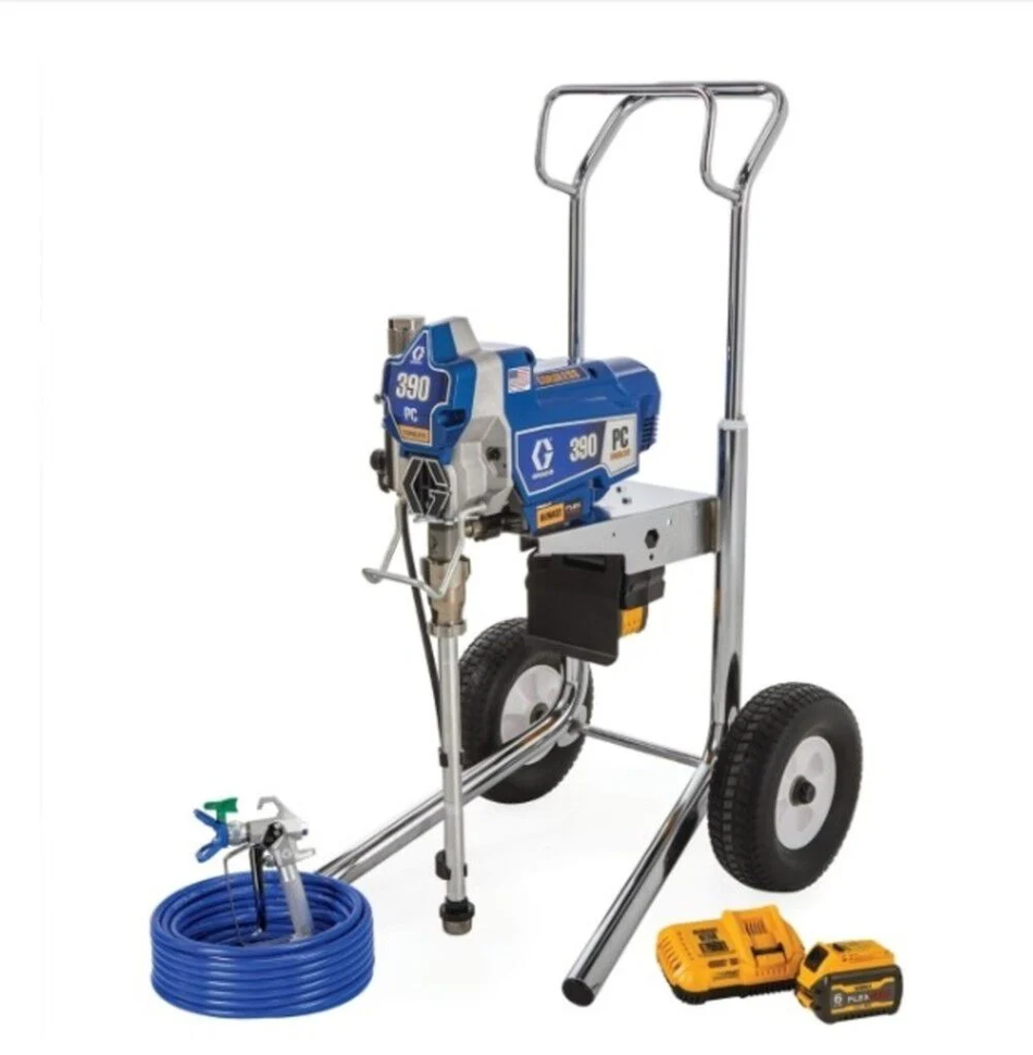 Graco 390 PC Hi-Boy Airless Paint Sprayer Cordless Kit