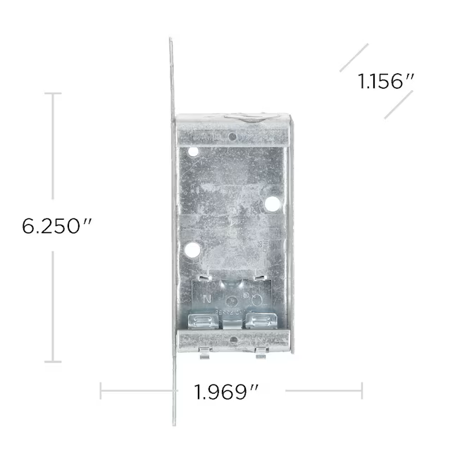 Hubbell RACO 1-Gang Galvanized Steel New Work Switch/Outlet Electrical Box