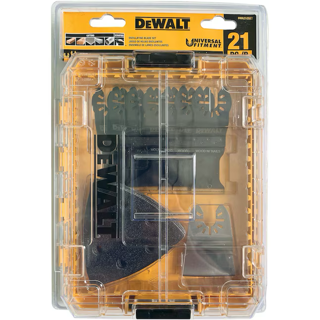 DEWALT Paquete de 21 hojas para herramientas oscilantes de 120 materiales múltiples/grano de papel de lija