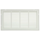 RELIABILT 24-in x 12-in Steel White Sidewall/Ceiling Filter Grille