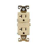 Eaton Arrow Hart 20-Amp 125-volt Industrial Duplex Outlet, Ivory