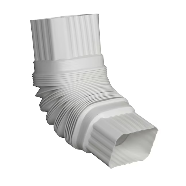 Amerimax Flex Elbow Vinyl 2-in White Front Elbow