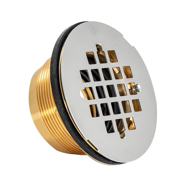 EZ-FLO 2-in Brass and Stainless Steel Round Circle Stainless Steel Shower Drain