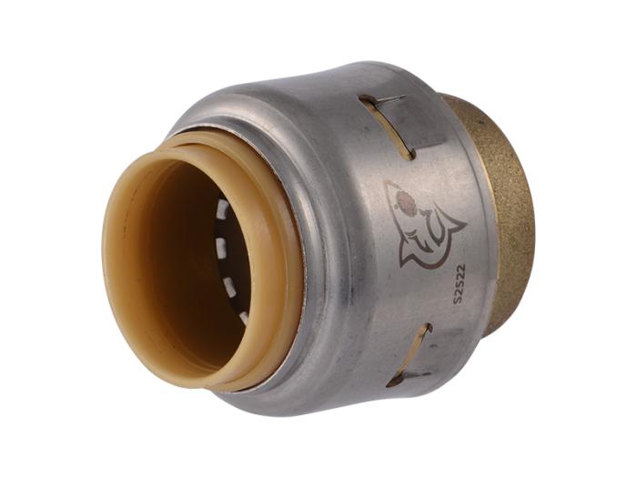 SharkBite Max Brass 1/2in. Push-Fit EndStop Cap