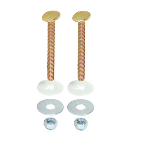 EZ-FLO 1/4 in. x 1-1/2 in. Closet Bolt Set- Brass-Plated Bolt - Pair