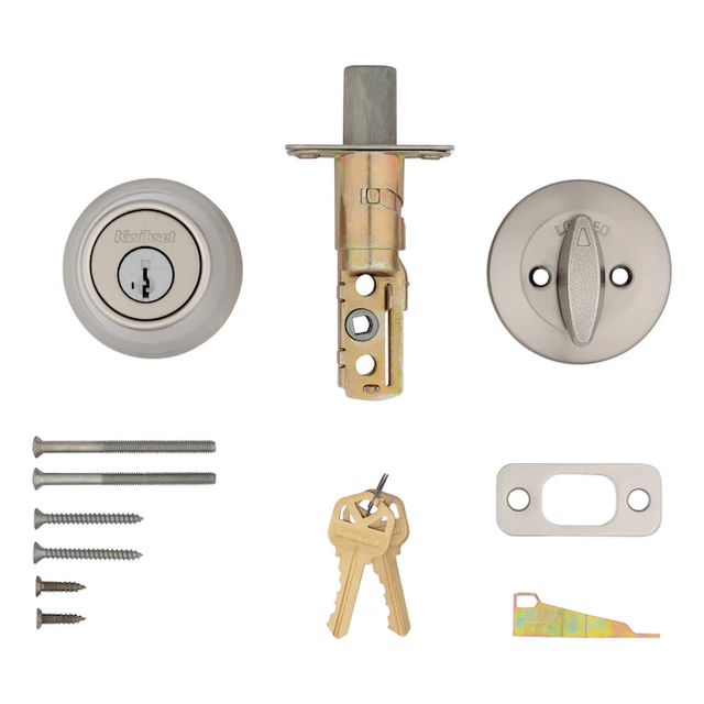 Kwikset Series 660 Satin Nickel Single Cylinder Deadbolt with SmartKey