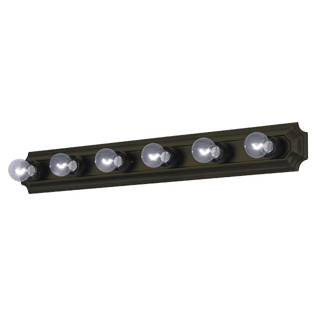 Project Source 36.06-in 6-Light Bronze LED Traditional Vanity Light