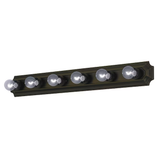 Project Source Luz de tocador tradicional LED de bronce con 6 luces, 36,06 pulgadas