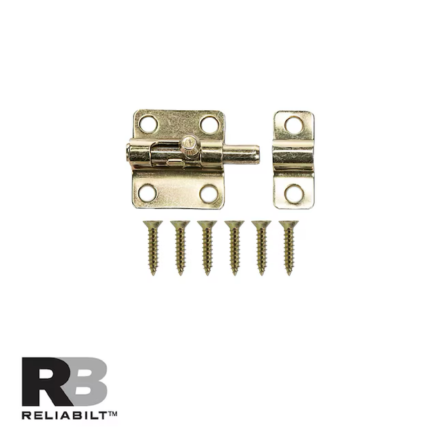 RELIABILT 2-in Polished Brass Steel Barrel Bolt