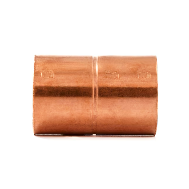 Streamline 1-in Copper Rolled-Stop Coupling