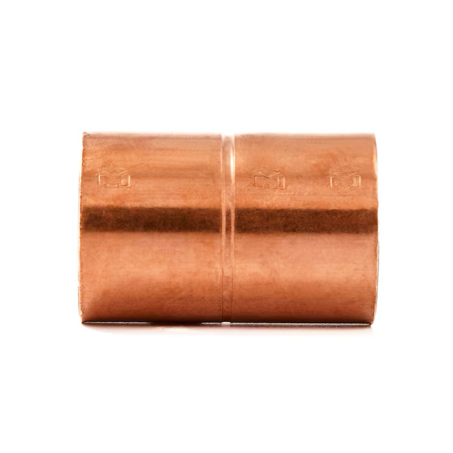 Streamline 1-in Copper Rolled-Stop Coupling