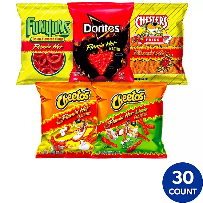 Frito-Lay Flamin' Hot Mix Variety Pack Snacks (30 pk.)