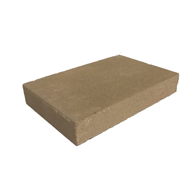 Tapa para muro de contención de concreto color canela Belgard de 2 pulgadas de alto x 12 pulgadas de largo x 8 pulgadas de profundidad