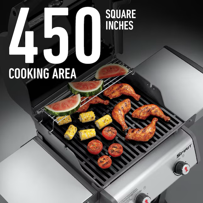 Weber Spirit E-210 Black 2-Burner Liquid Propane Gas Grill