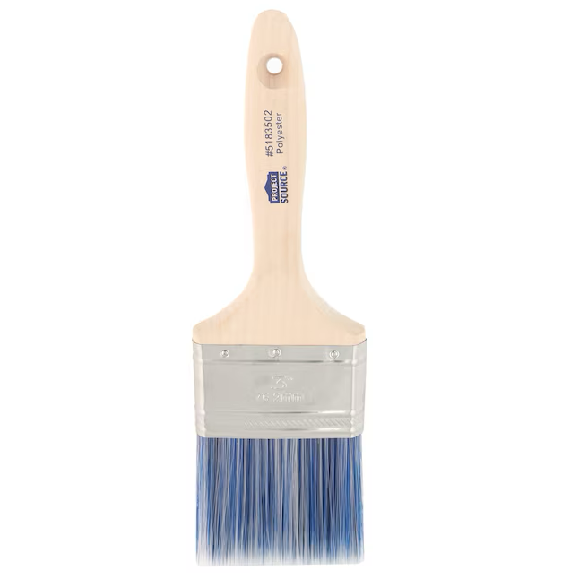 Project Source Better All Paints and Stains 3-in Reusable Polyester Flat Paint Brush (Wall Brush)