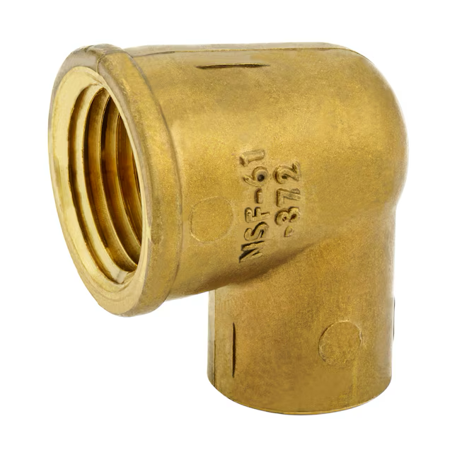 Streamline 1/2-in SWT x 1/2-in FIP Cast Brass 90-Degree Elbow