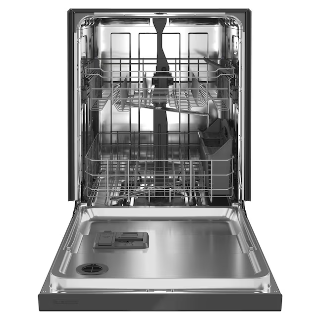 Maytag Front Control 24-in Built-In Dishwasher (Black), 50-dBA