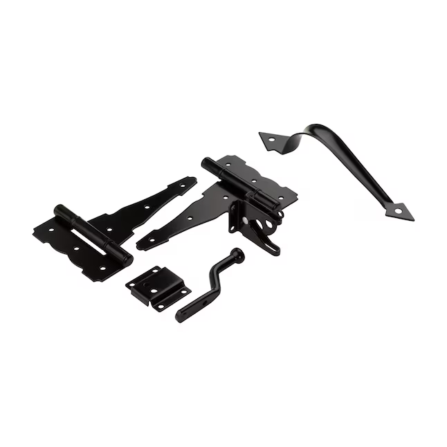 National Hardware 8-in Black Gate Hardware Kit