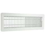 RELIABILT 4-in x 14-in Steel White Floor Register