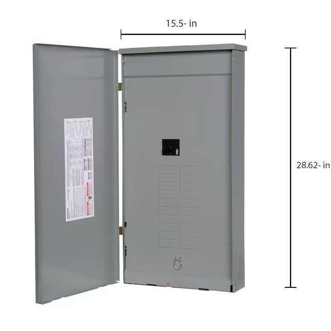 Siemens SN 200-Amp 20-Spaces 40-Circuit Outdoor Main Breaker Plug-on Neutral Load Center