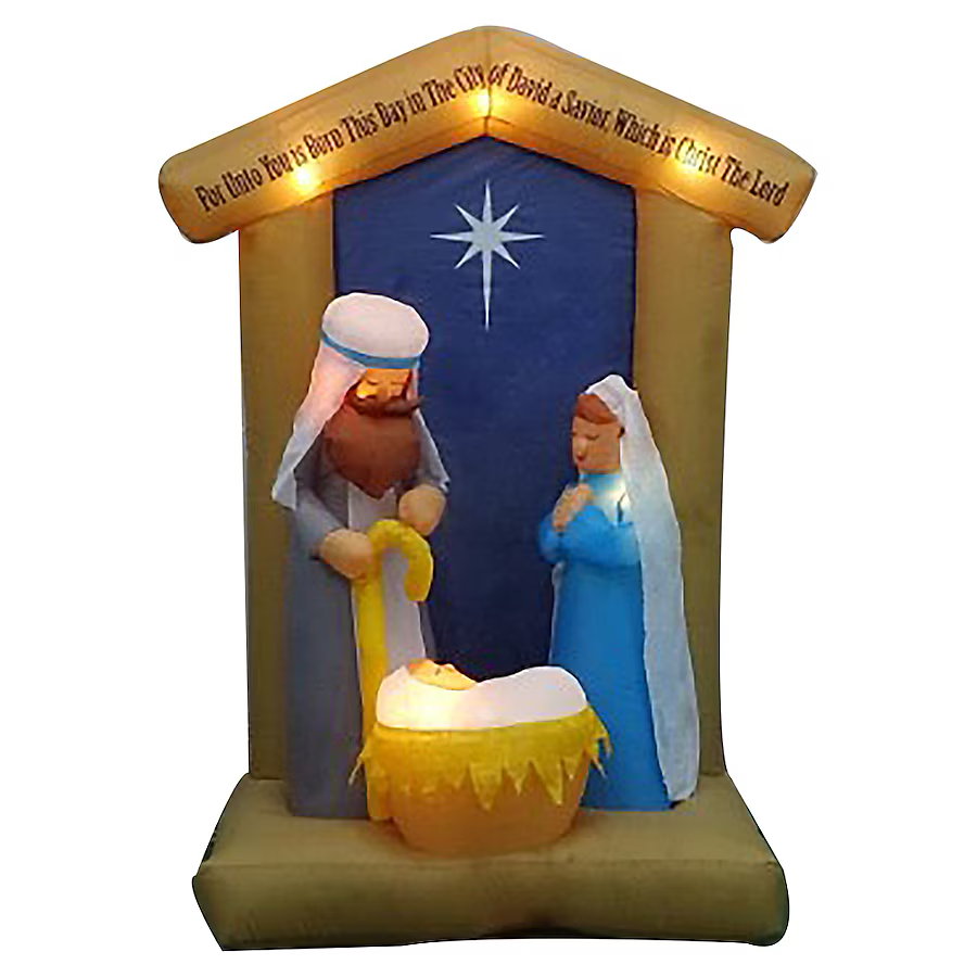 Holiday Living 6.5-ft LED Nativity Scene Christmas Inflatable