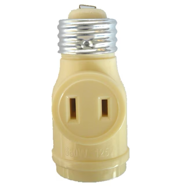 Project Source 660-Watt Off-white Medium Light Socket Adapter