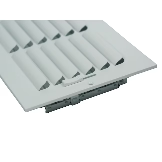 RELIABILT 12 x 8 in, 1 vía, acero curvado, blanco, para pared lateral o techo