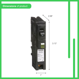 Square D Homeline 20-Amp 1-Pole Combination Arc Fault Plug-On Neutral Circuit Breaker