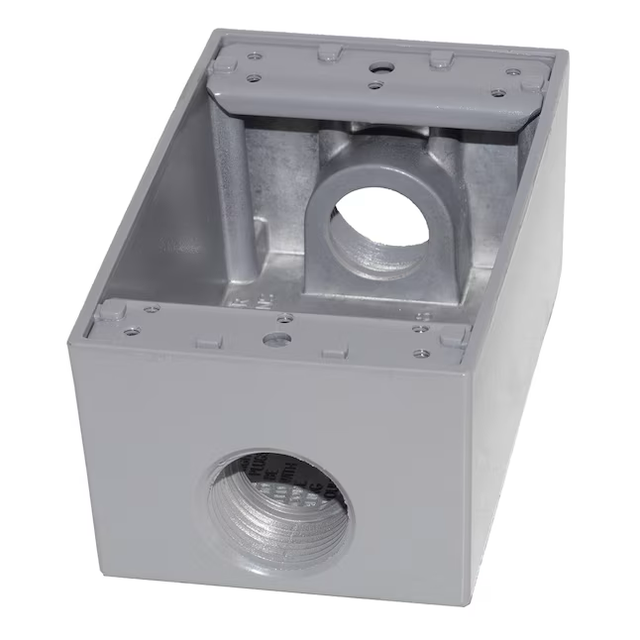 Sigma Engineered Solutions 1-Gang Metal Weatherproof New Work Rectangular Electrical Box