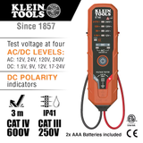 Klein Tools Voltage Testers LED Display Voltage Tester 240-Volt