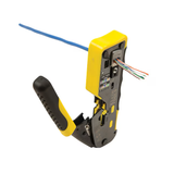 Klein Tools Ratcheting Cable Crimper for Pass-Thru(TM) Data Crimper