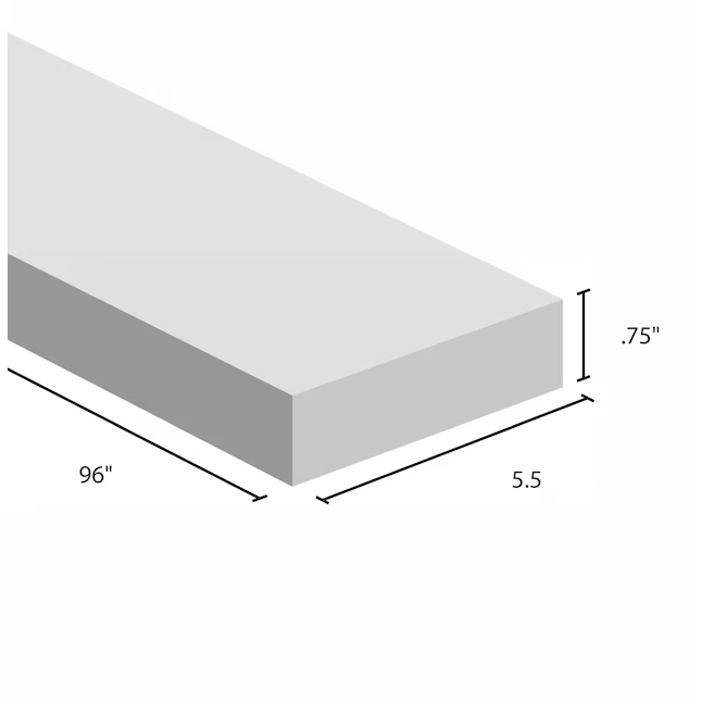 RELIABILT 1-in x 6-in x 8-ft Unfinished Southern Yellow Pine Board