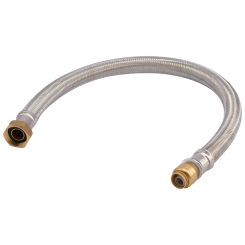 Sharkbite 24 In. Flexible Water Heater Connector 1/2 in. Push-Fit x 3/4 in. FIP