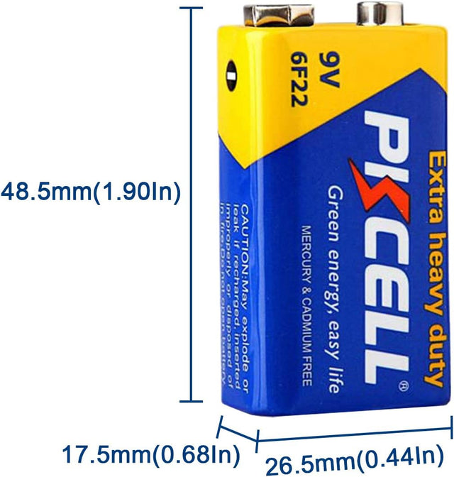 PKCELL 9-Volt Battery