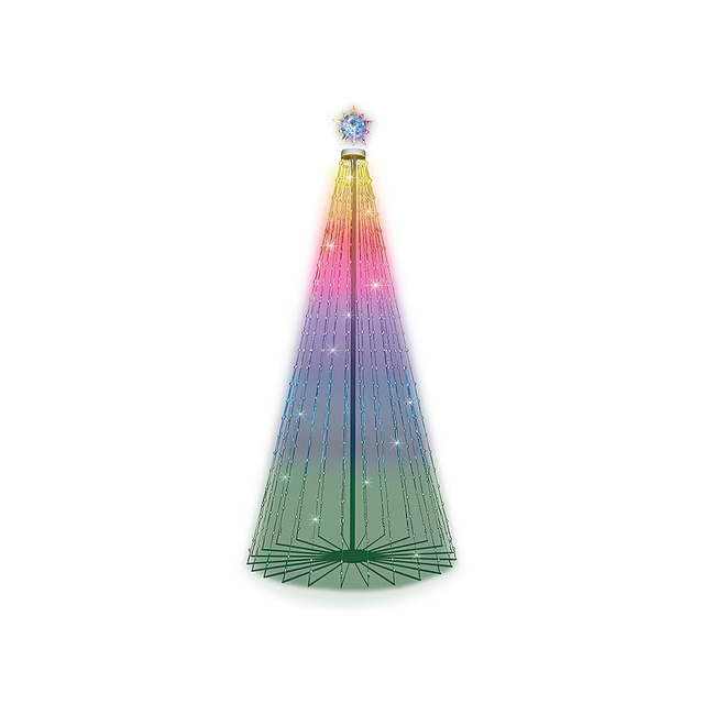 GE 9-ft Color Changing LED Lights String Christmas Tree