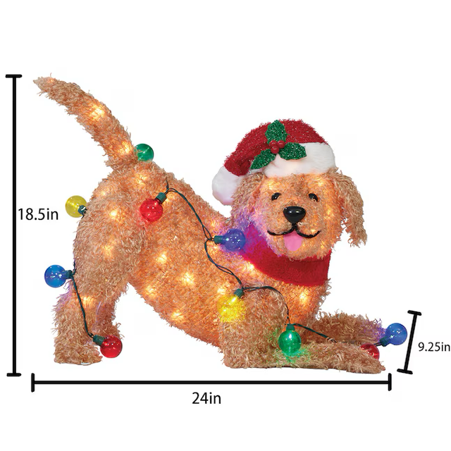 Holiday Living 18-in Lighted Doodle Dog Decoration