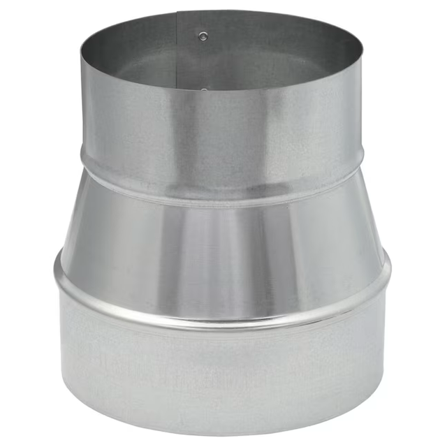 IMPERIAL 6-in 30 Gauge Galvanized Steel Round Duct Reducer