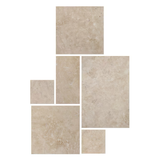 Satori 18-in L x 12-in W x 1-in H Irregular Sunset Ivory Natural Stone Patio Stone Multi-pack