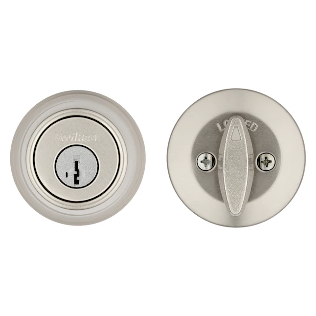 Einzylinder-Riegel der Kwikset-Serie 660 aus satiniertem Nickel mit SmartKey