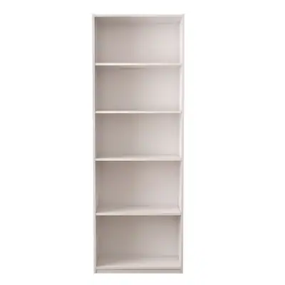 Style Selections White 5-Shelf Bookcase (24.88-in W x 71.42-in H x 11.65-in D)