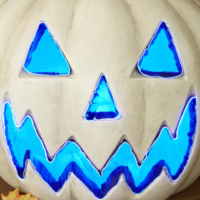 Haunted Living 20-in LED White Jack-o-Lantern Pumpkin Decoration