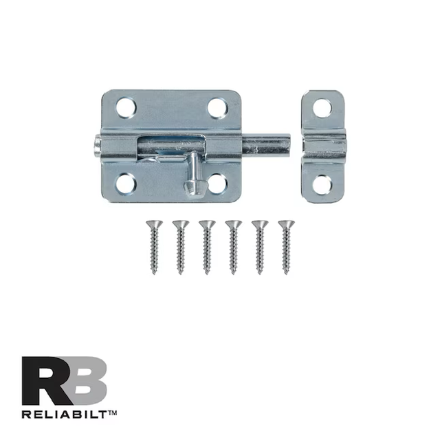 RELIABILT 2-1/2-in Zinc Steel Barrel Bolt