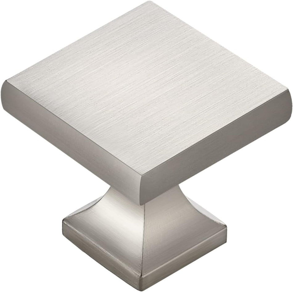 SABER SELECT  Brushed Nickel Squared Cabinet Knobs (5-Pack)