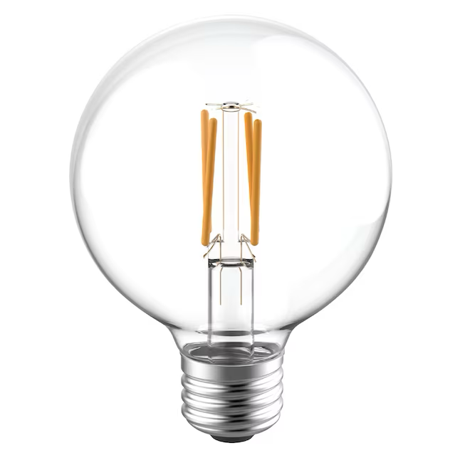 GE Reveal HD 60-Watt EQ G25 Color-enhancing Medium Base (E-26) Dimmable LED Light Bulb (2-Pack)