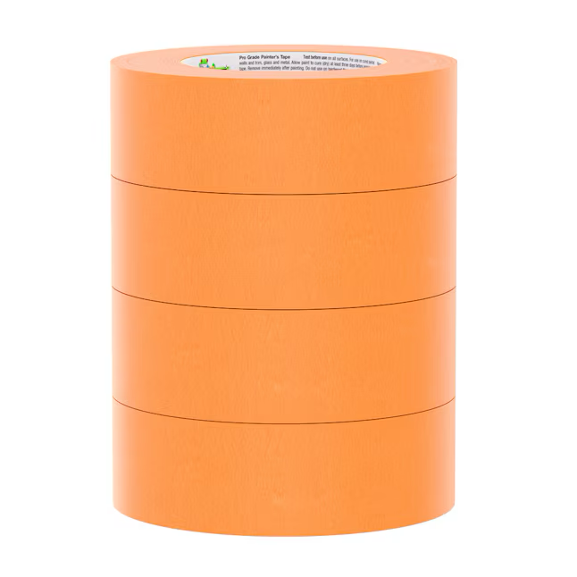 FrogTape Pro Grade Orange, paquete de 4 cintas para pintores de 1,41 pulgadas x 60 yardas