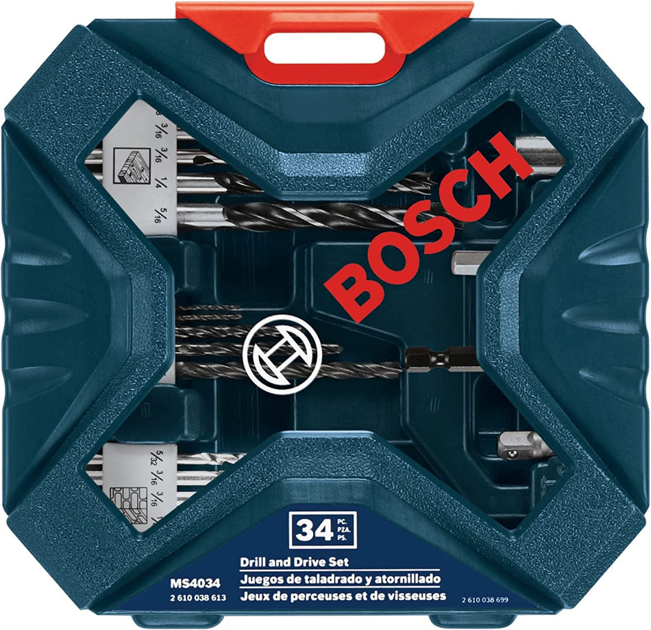 BOSCH Drilling and Driving Set (34-Piece)