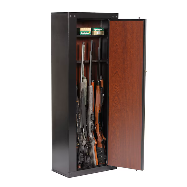 American Furniture Classics Gun security collection 10-Gun Keyed Gun Cabinet