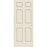 RELIABILT 6-panel Textured Hollow Core Primed Molded Composite Slab Door with Lockset Bore